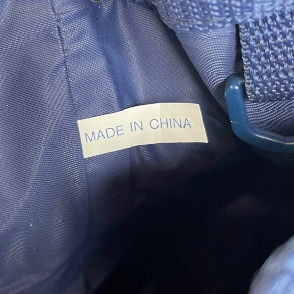 Ralph Lauren Polo Sport Navy Blue Drawstring Bucket Bag Y2K 90's - Picture 8 of 9